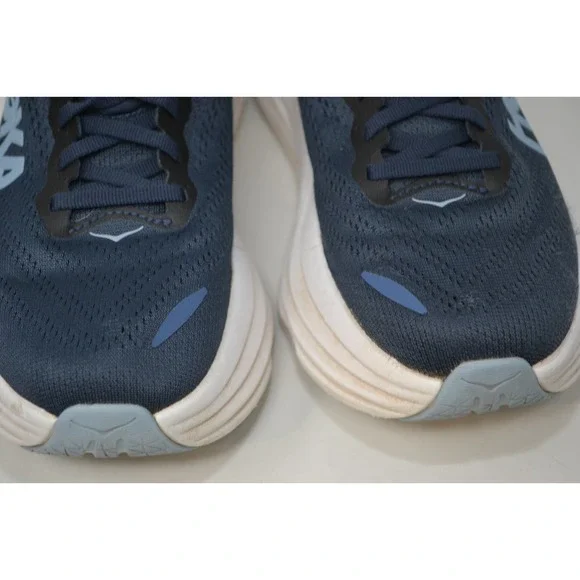 Hoka One One Bondi 8 Womens 8 B Running Shoes Gym Varsity Navy White 1127952-VYN - Picture 3 of 16